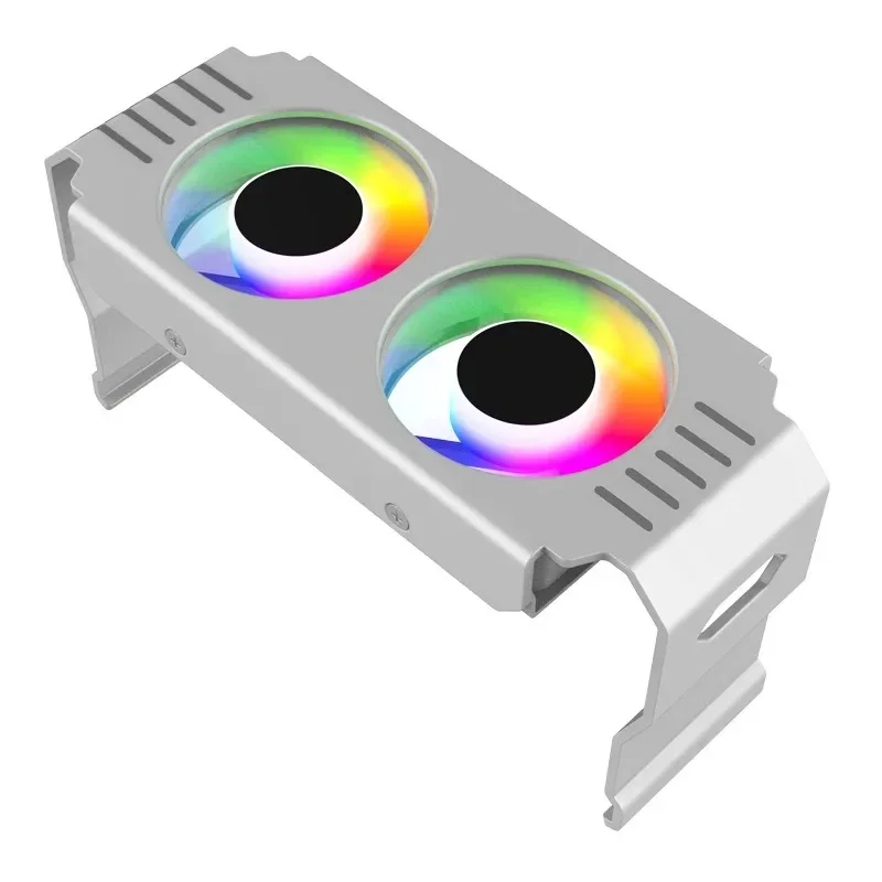 

RAM Heatsink Dual 5020 Fans ARGB Light Synchronous Memory Cooler Memory Module Cooling Radiator DDR3 DDR4 DDR5