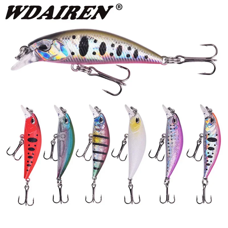 

1Pc Fishing Lure Sinking Small Minnow Vib Wobbler Baits Artificial Hard Bait for Bass Perch Pike Crankbaits Jerkbait Tackle