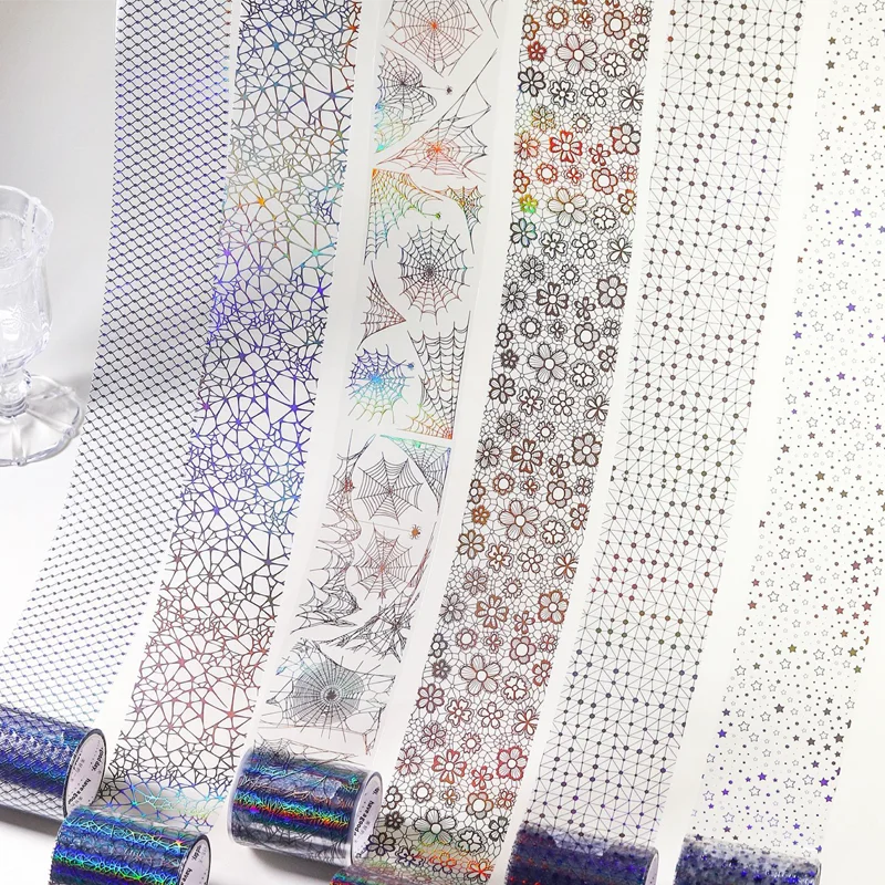 Mr Paper Rainbow Glow PET Masking Tape 2m/Roll - Handmade Journal Diary DIY Decorations for Scrapbook Photo Albums Picture Frame