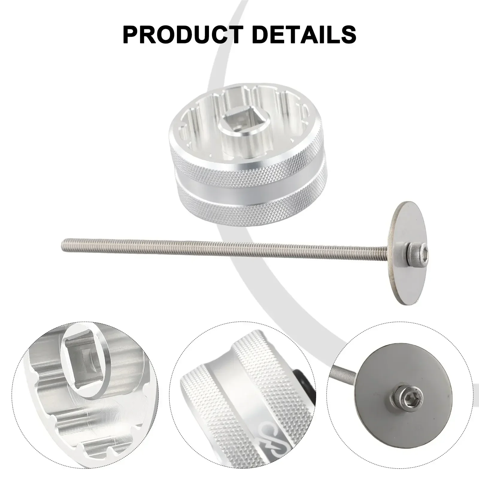 Bike Wrench Bottom Bracket Tool Aluminum About 187g For Chris King Thread For TMT47 Silver T47 235mm High Quality