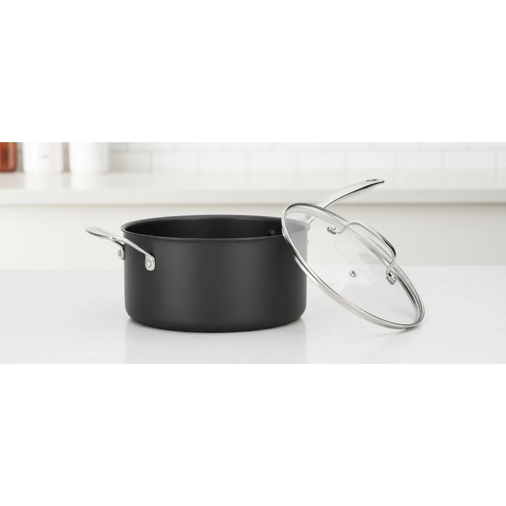

6-Quart PFAS-Free Ceramic Nonstick Stockpot with Lid - Healthy Cooking for Home Chefs