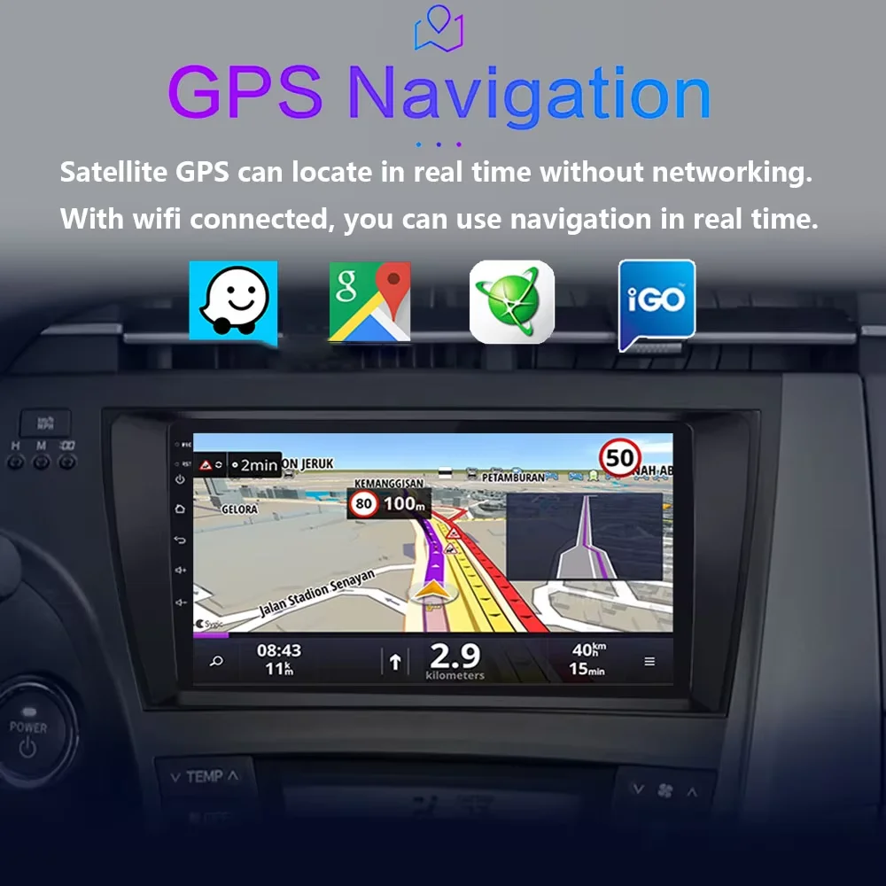 トヨタ プリウス 3 XW30 2009-2015用 And - Android Car Stereo 2 Din 8 Core のレビューと価格