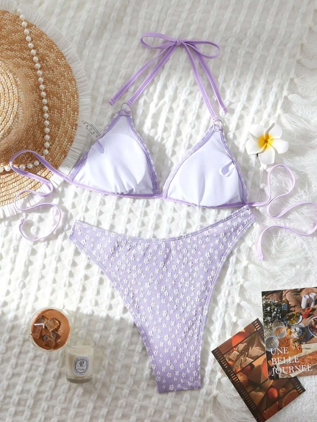 ชุดว่ายน้ำบิกินี่ทรงสามเหลี่ยมแบบผูกเชือก ปี 2026 สำหรับผู้หญิง ชุดว่ายน้ำบราซิลเซ็กซี่ ชุดว่ายน้ำสำหรับผู้หญิง