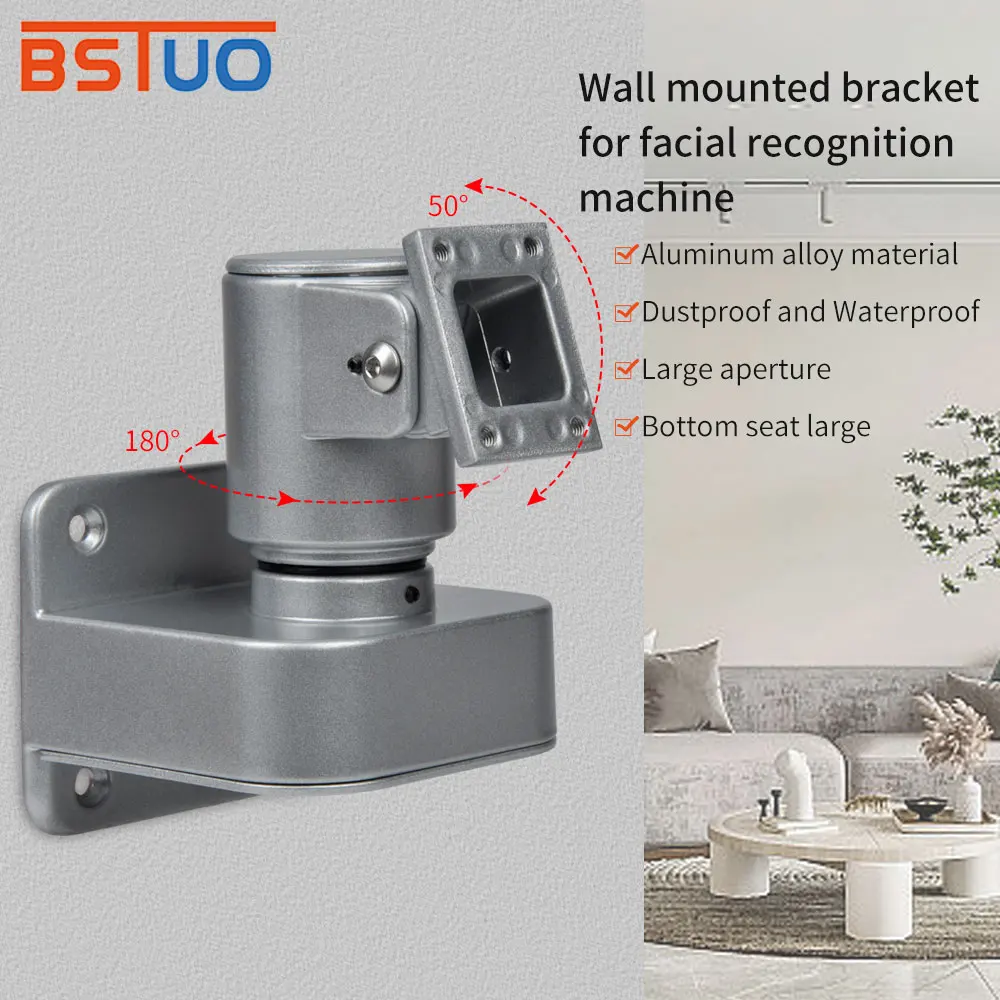 Aluminum Alloy Wall Mounted Universal Multi directional Steering Bracket for Facial Recognition Devices Adjustment Multi-Angle