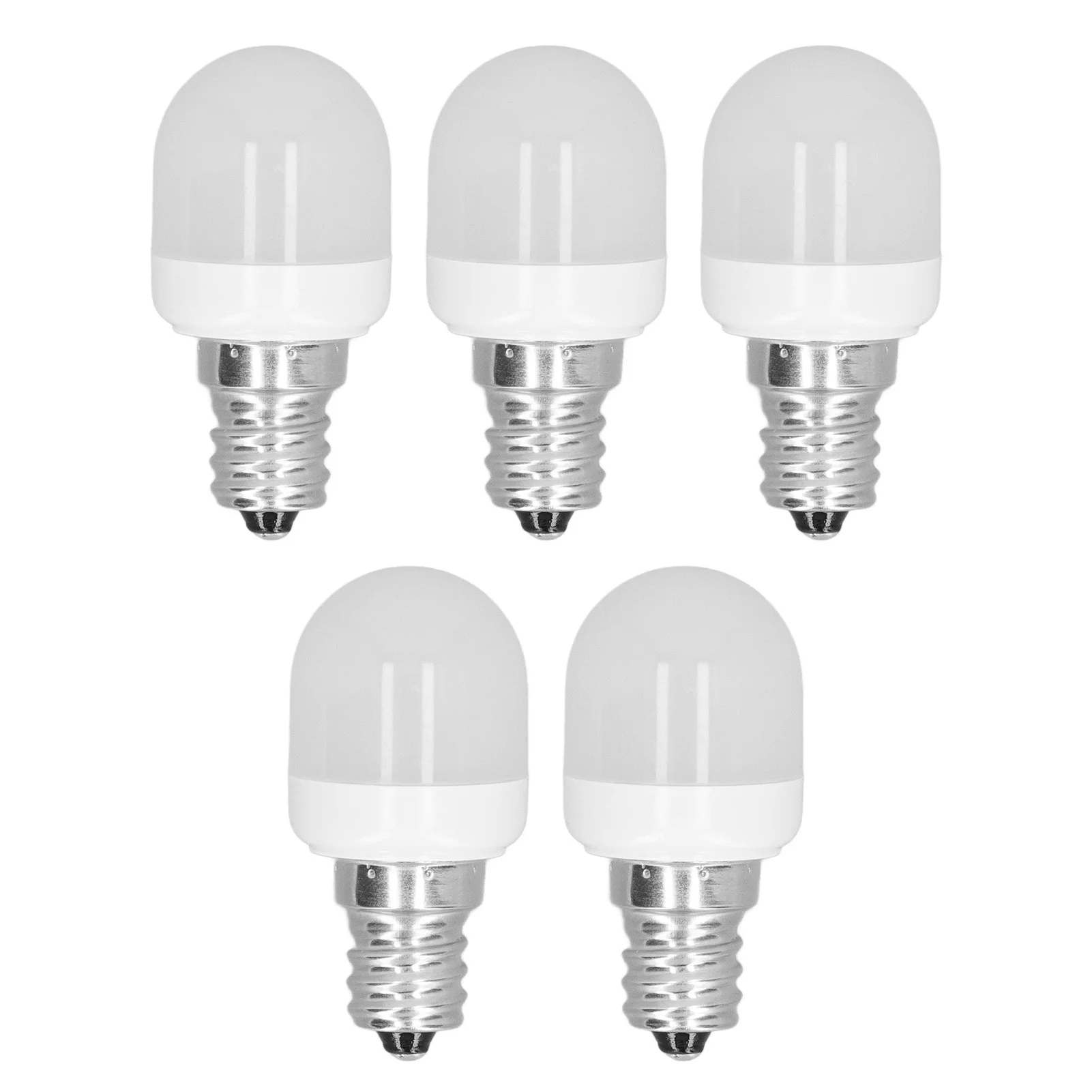 

5pcs Light Bulbs E12 Thread Soft Light 1.5W 75LM LED Light Bulbs for Desk Lamp Ceiling Fan Lamp Wall Lamp AC220V Warm Light