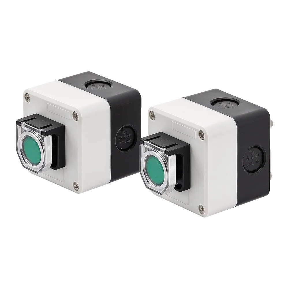 2pcs Waterproof Control Box With Stop Rotary Switch Start Button ABS Enclosure For Electrical Panel Mounting Accessories