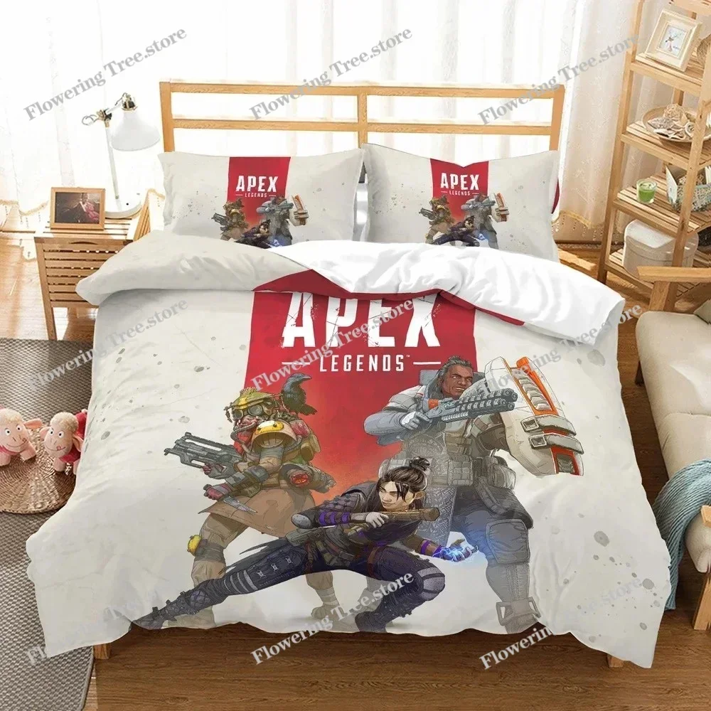 

3D Printed Game Duvet Cover APEX Pillowcase Legends Bedding Set Double Twin Full Queen King Adult Kids Bedclothes Quilt Cover