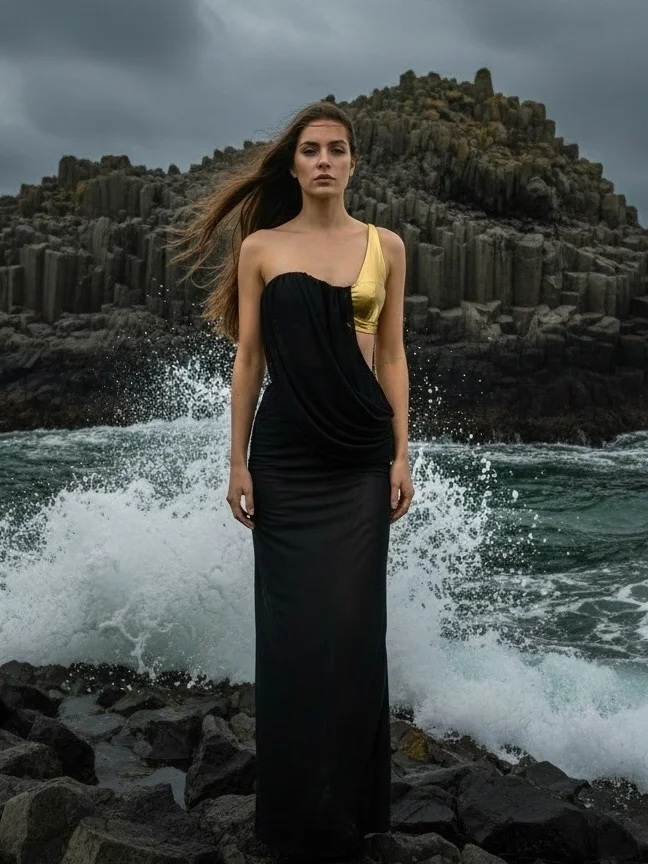 

Ele k Single oulder Dr Faionable High Waist Long Skirt No Sve Wedding Dr for Par And Celebration