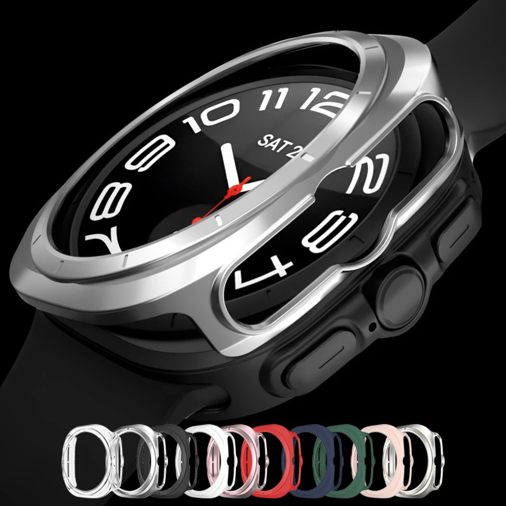 Funda protectora para Samsung Galaxy Watch 7 Ultra 47mm, sin película de pantalla, cubierta de PC, accesorios de parachoques