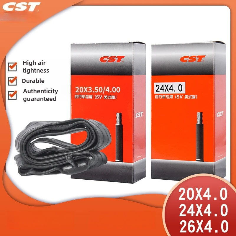 

Велосипедные трубки CST 20 24, 26-дюймовая внутренняя трубка для горных пляжных зимних велосипедов, 20/24/26 дюймов SV 32 мм