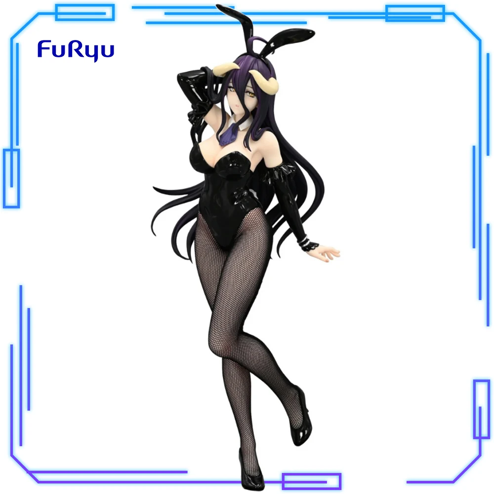

В наличии FuRyu, оригинальная аниме-фигурка Overlord Albedo BiCute Bunnies, черная версия 30 см, коллекционная модель BCB, игрушечные фигурки, подарок