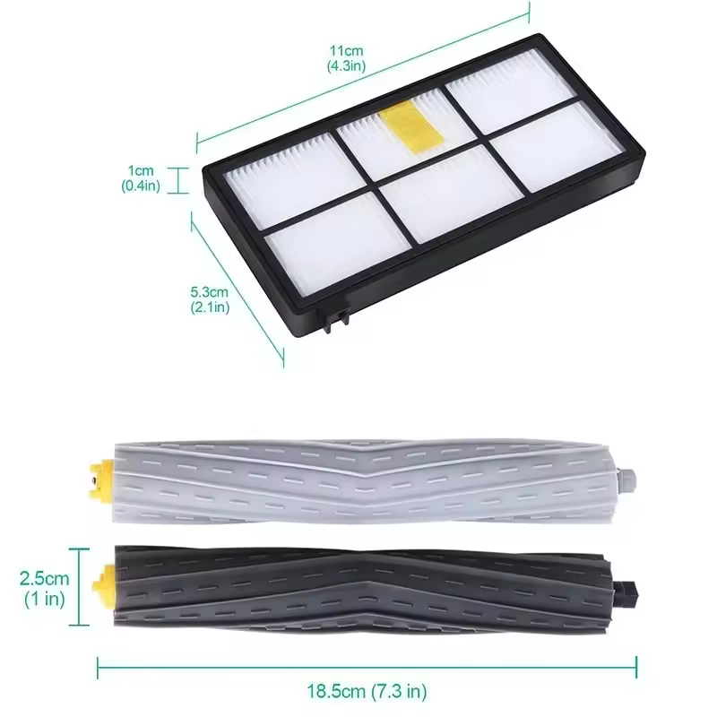 For iRobot Roomba 800 900 Series 860 870 880 890 966 980 Vacuum Cleaner Side Roller Brush Parts Hepa Filter Wheel Replacement - Image 2