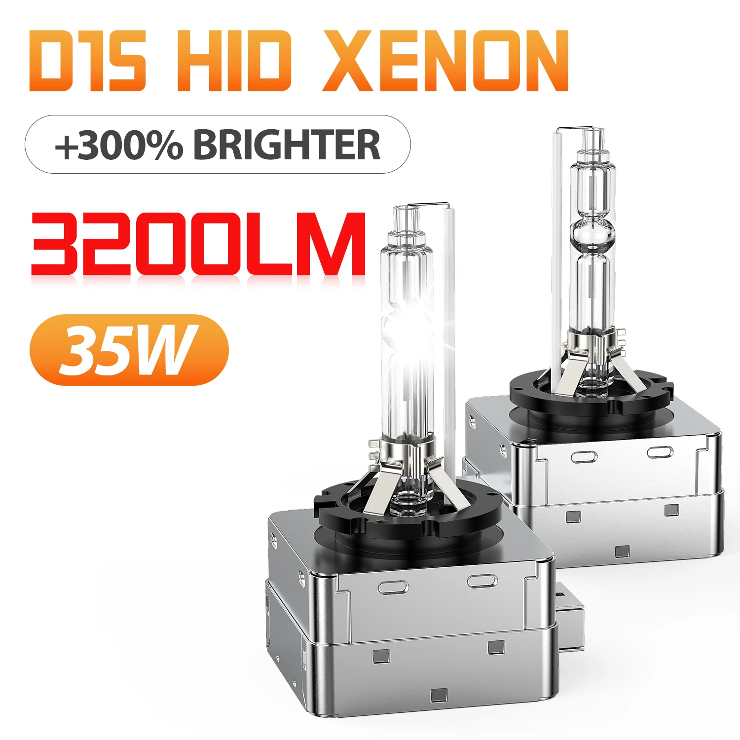 2Pcs HID Bulbs Xenon Headlight Bulb Car Headlamp Lights 35W D1S 8000K Standard Lamps Cars Head Light Replacement Accessories
