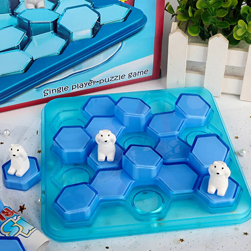 60 Challenge Bear Surprise Games Theme Puzzle Logic Thinking Training Family Party IQ Intellectual Game Smart Toys For Kids Gift