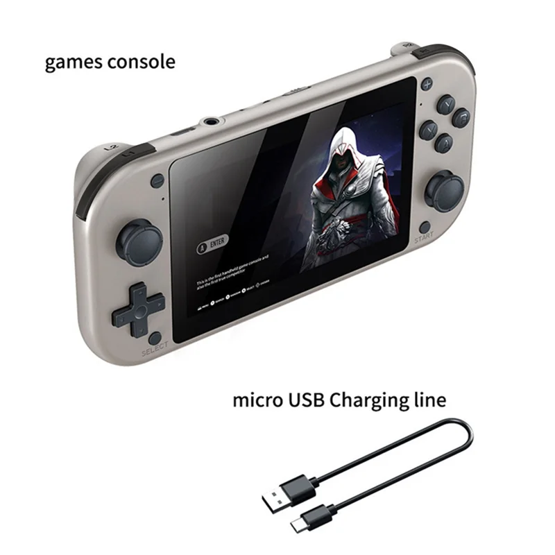 M17 Handheld Game Console 4.3 Inche Lcd Display Quad-Core Cortex-A7 Upto1.2Ghz 25 Kinds of Classic Simulators Play-64G