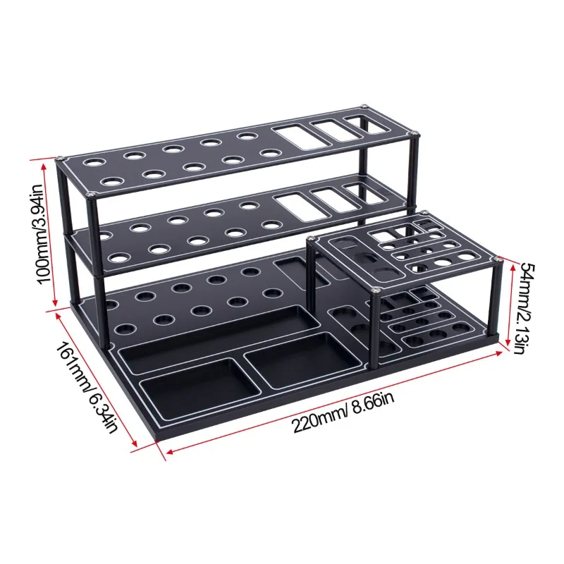 RC Tool Storage Rack Workbench Display Stand for 1/10 1/6 1/18 RC Crawler Model Car Repair Tools Organizer