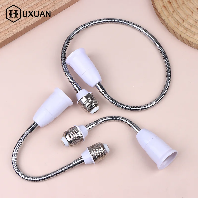 Adjustable Flexible E27 To E27 LED Bulb Socket Extender Converter Lamp Base Light Holder For Home Lighting