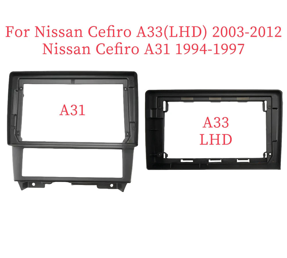 9 Inch Car Frame Fascia Adapter Decoder Android Radio Dash Fitting Panel Kit For Nissan Cefiro A33 A31 1994-2012