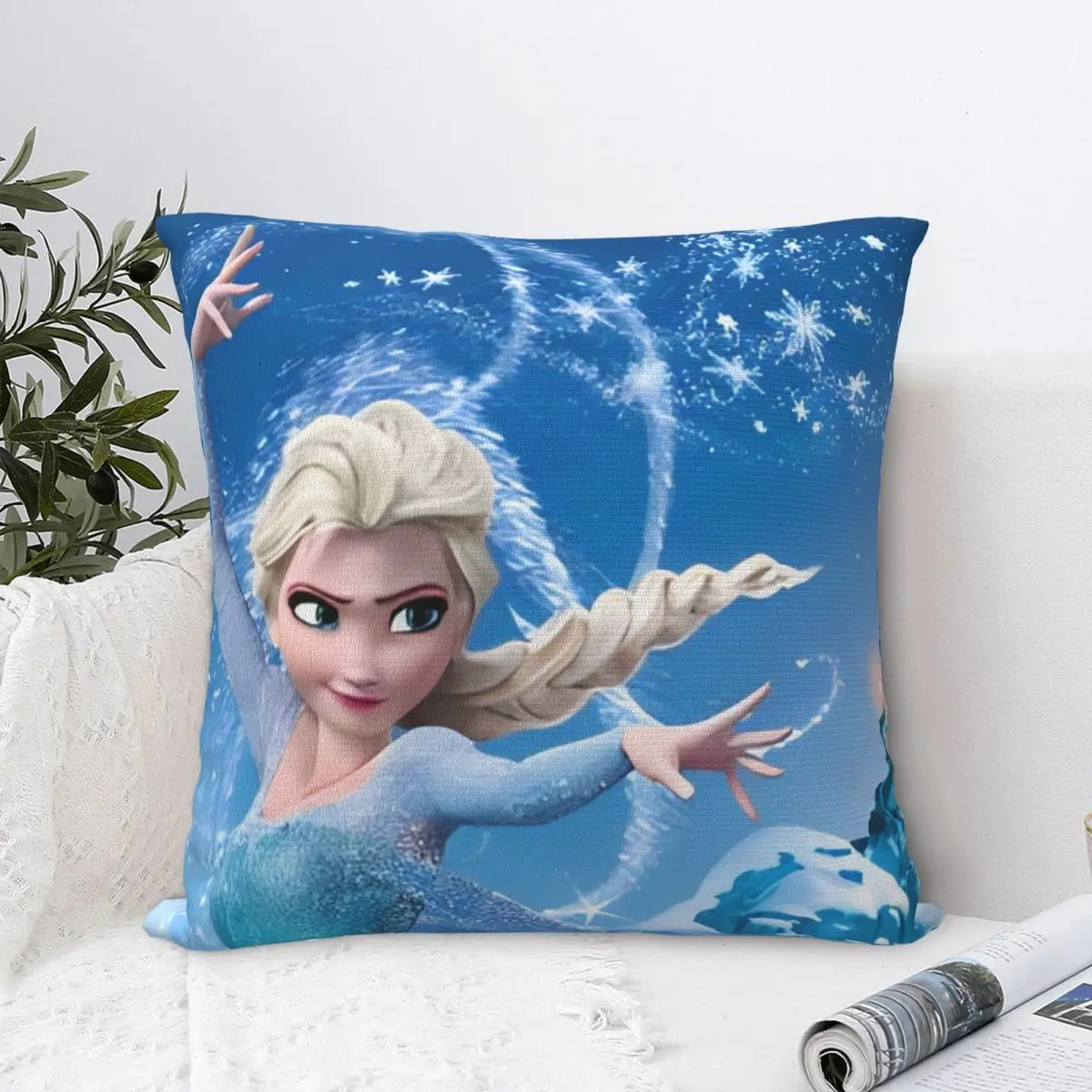 Frozen Princess Elsa Anna Princess Pillow Cover Soft Pillow Case Cushion Cover Morden Pillowcases For Wedding Party Home Decor