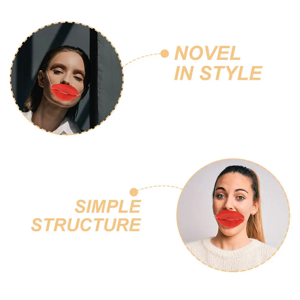 

Набор из 3 масок-губ для Хэллоуина, красные губы, реквизит для выступлений, товары для вечеринок на 1 апреля, забавные украшения для рта клоуна, приколы