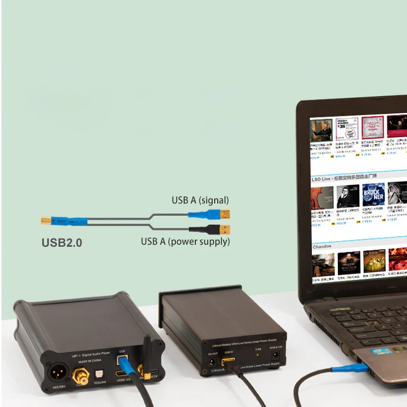 Lt3042 regulador linear de alta precisão, baixo ruído, fonte de alimentação 5v/12v 2a dc, alimentado por bateria, usb para decodificador dac de áudio hifi