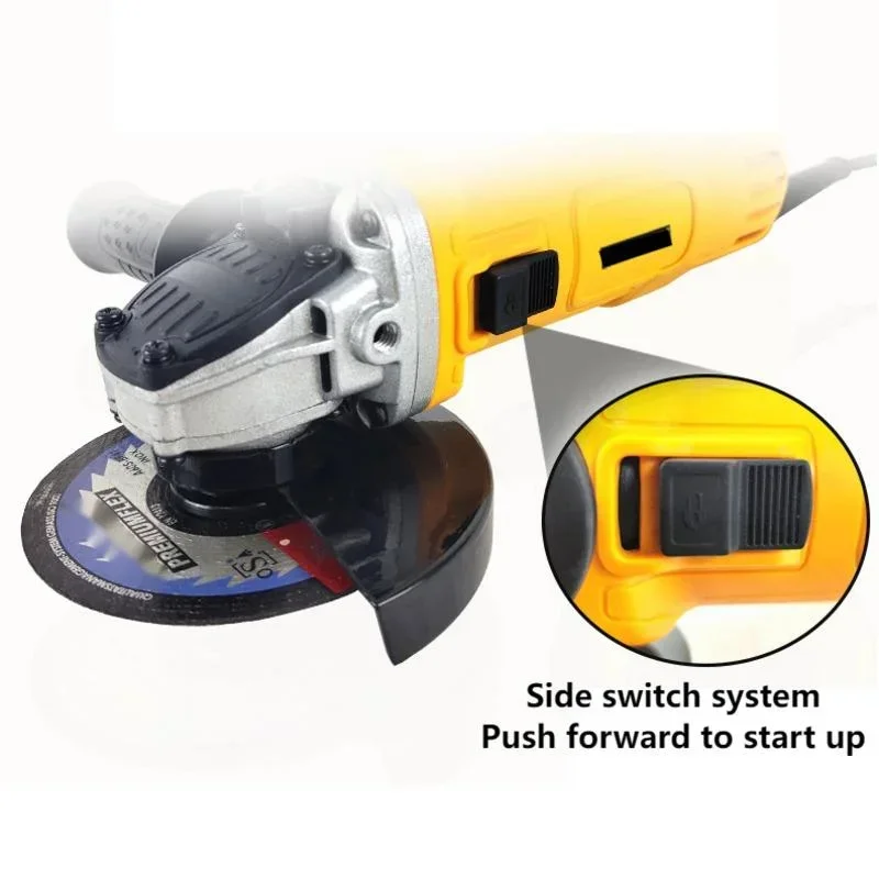 220V 1250W 125mm Household Electric Angle Grinder Multifunctional Small Grinding Cutting Polishing Machine No Saw Blade