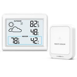 ORIA Wireless Weather Station Indoor Outdoor Temperature Monitor Digtal Humidity Sensor for Home, Baby Room, Greenhouse