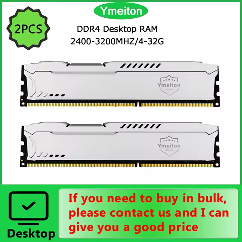 Ymeiton 2pcs DDR4 desktop memory stick D4 4G 8G 2666/3200Mhz universal PC computer memory memoriam card 288-pin memory wholesale