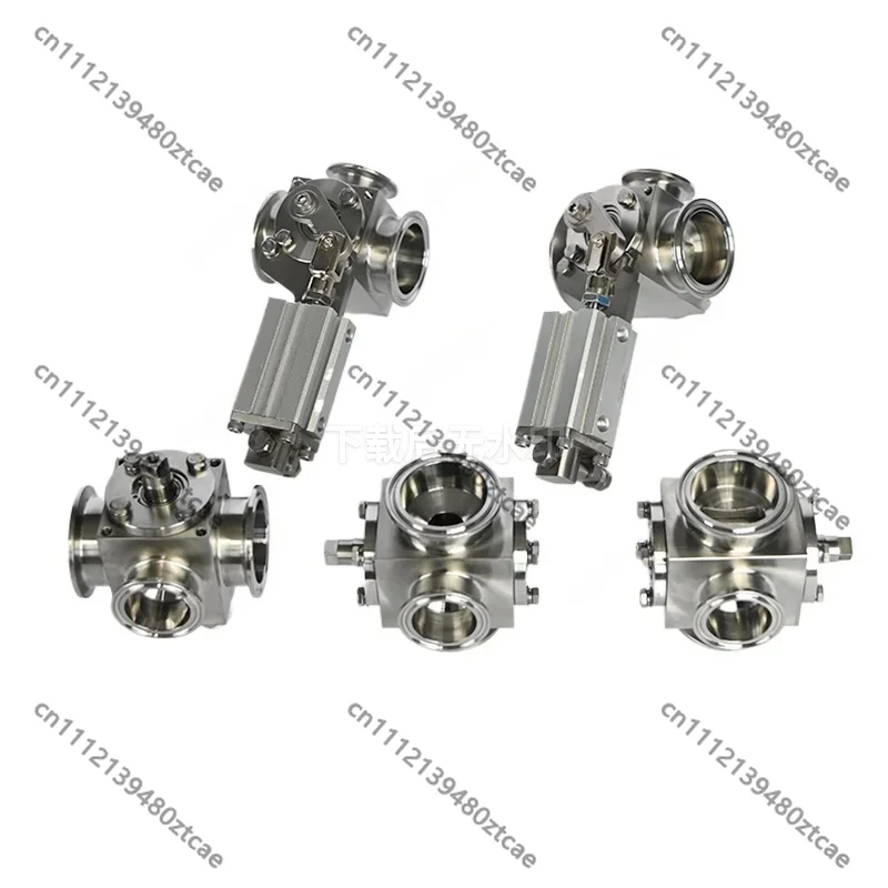 Pneumatic Three Way Rotary Valve Filling Machine Pipe Valve Replacement Accessories