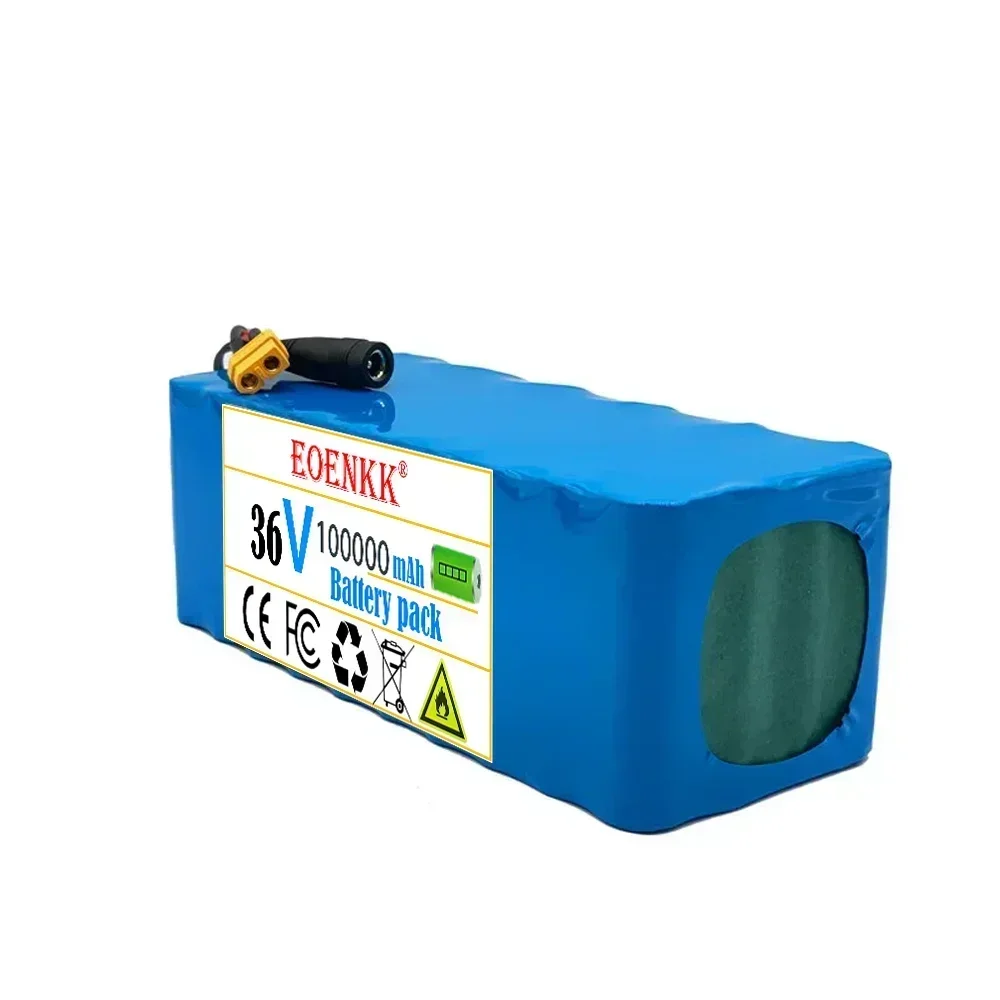 EOENKK New 36V 100Ah 1000W 10S4P DC/T Lithium ion Battery Pack 100Ah For 42v E-bike Electric bicycle Scooter with BMS