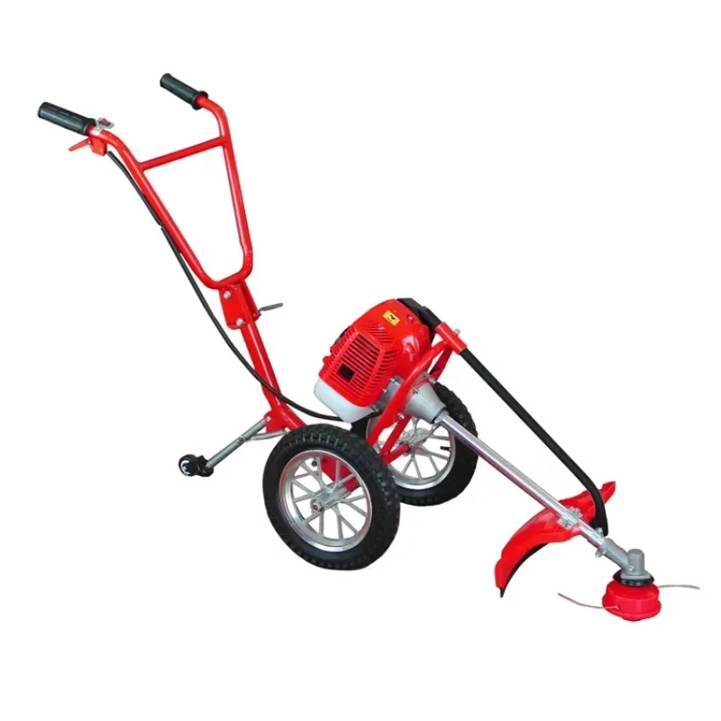 Efficient hand-operated grass trimmer lawn mower mini 2-stroke hand push brush machine household