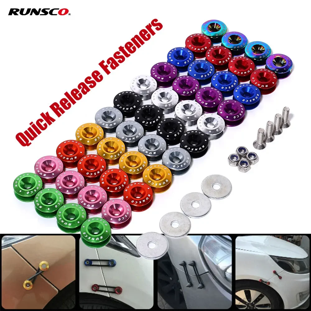 

Car Bumper Quick Release Fasteners Kit for Front/Rear Bumper Hatch Cover Surround Fixing Buckle Hatch Lids