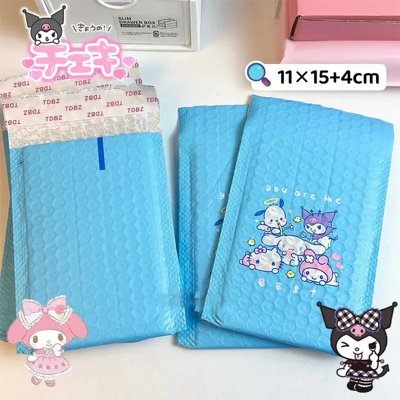 Sacchetto di imballaggio a bolle Sanrio 20/30/40/50Pcs Kawaii Anime Kuromi Cute Cinnamoroll borsa da stampa accessori giocattoli per regali per ragazze