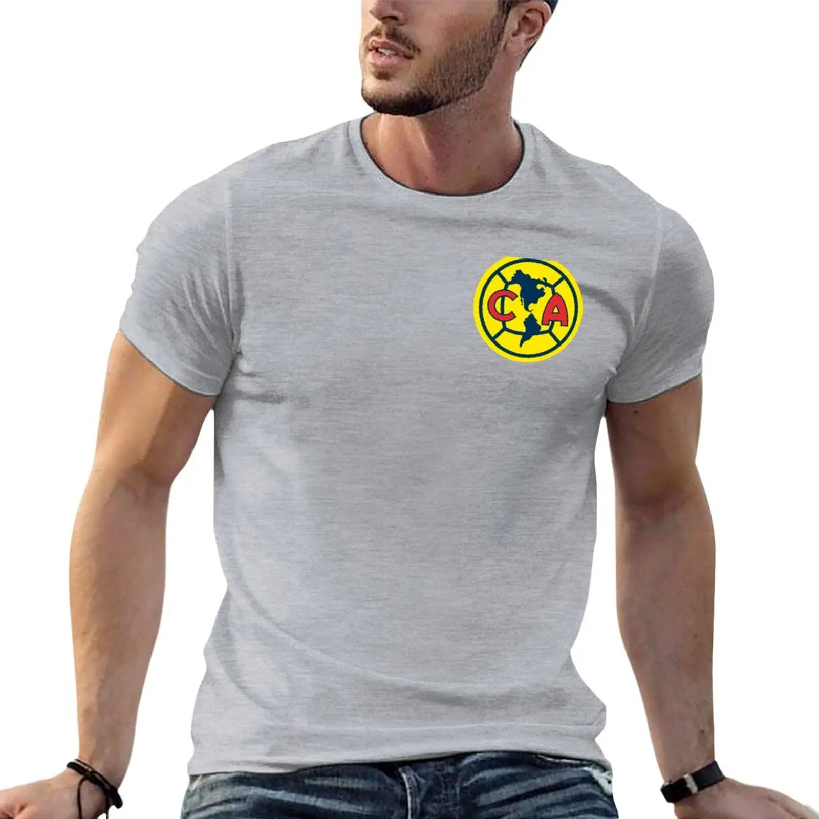 

Club America Crest/Logo T-Shirt summer top sweat man t shirt boys animal print tshirts for men