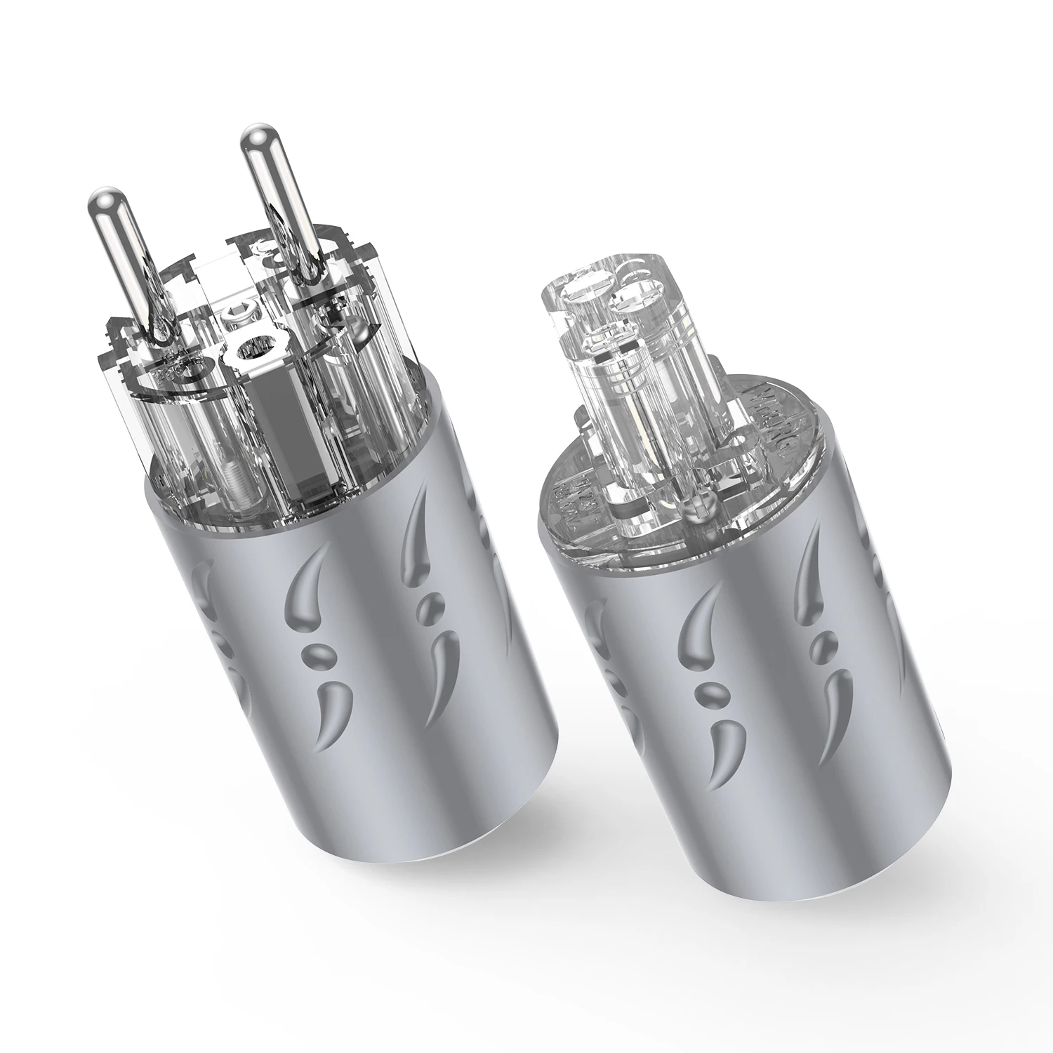 

Viborg VE512R/G/S VF512R/G/S Pure Copper Silver Gold Rhodium Plated Aluminium Alloy EU Schuko Power Plug IEC Female Connector