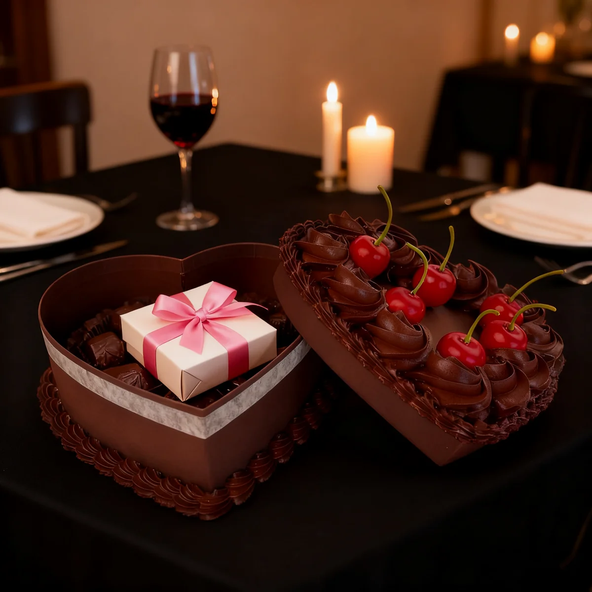 

20x13cm Chocolate Cake Style Empty Gift Box, Christmas Decorative Packaging for Birthday Pranks, Party Surprise, Hiding Jewelry