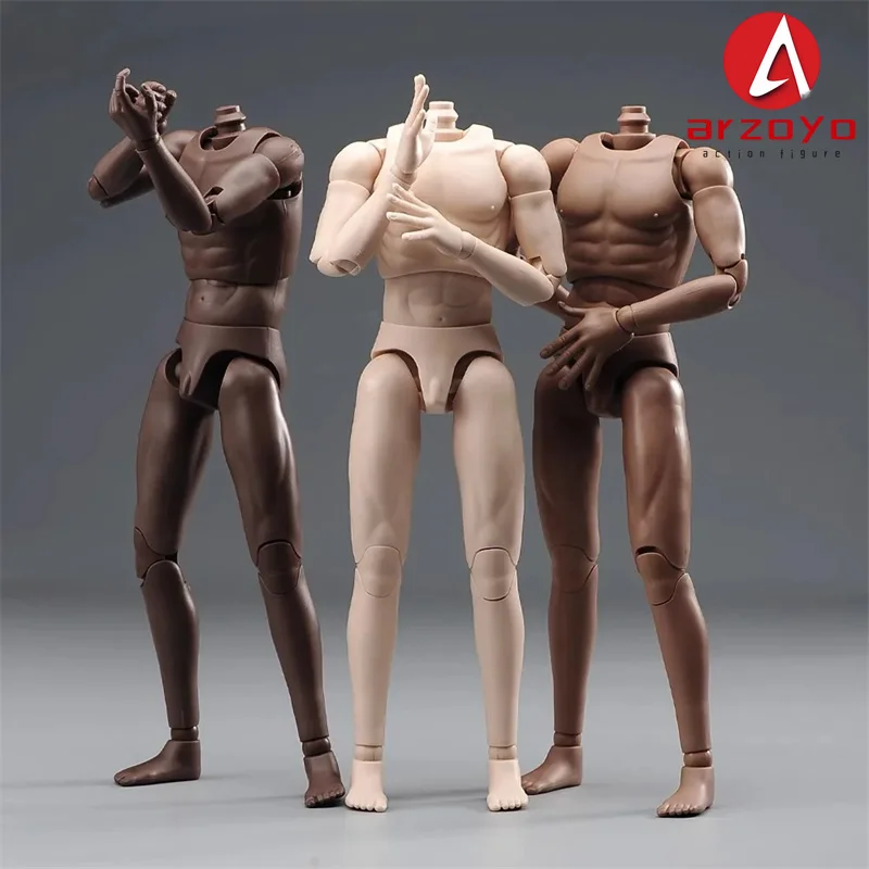 DT001 DT002 DT003 1/6 Male Soldier Super Flexible Joint Body with Soft Hands Feet 27cm Standard Muscle Action Figure Doll