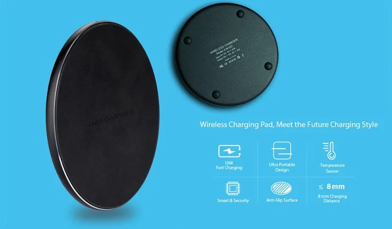Leather Wireless Charger&External Receiver For Xiaomi Redmi Note 9S 10S 11S 7 8 9 10 11 Pro 9T 10T 5G