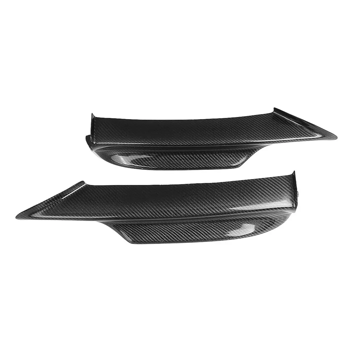 2PCS Real Carbon Fiber E90 Car Front Bumper LipD Splitter iffuser Spoiler For BMW E90 E91 3 Series 2005-2008 4Dr M Tech Bumper