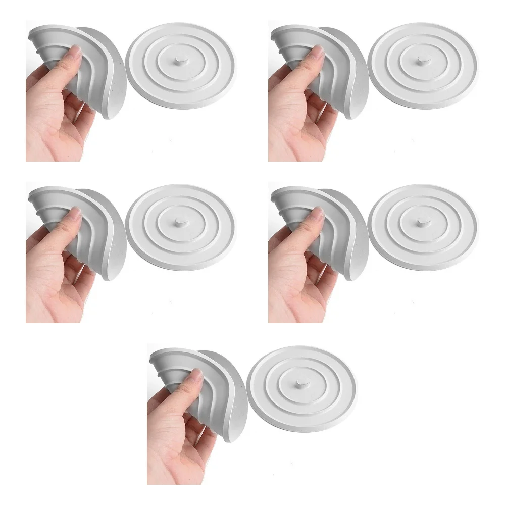 1/5pcs Large Silicone Bathtub Stopper Leakage-proof Drain Cover Sink Hair Stopper Tub Flat Plug Stopper Bathroom Accessories11cm