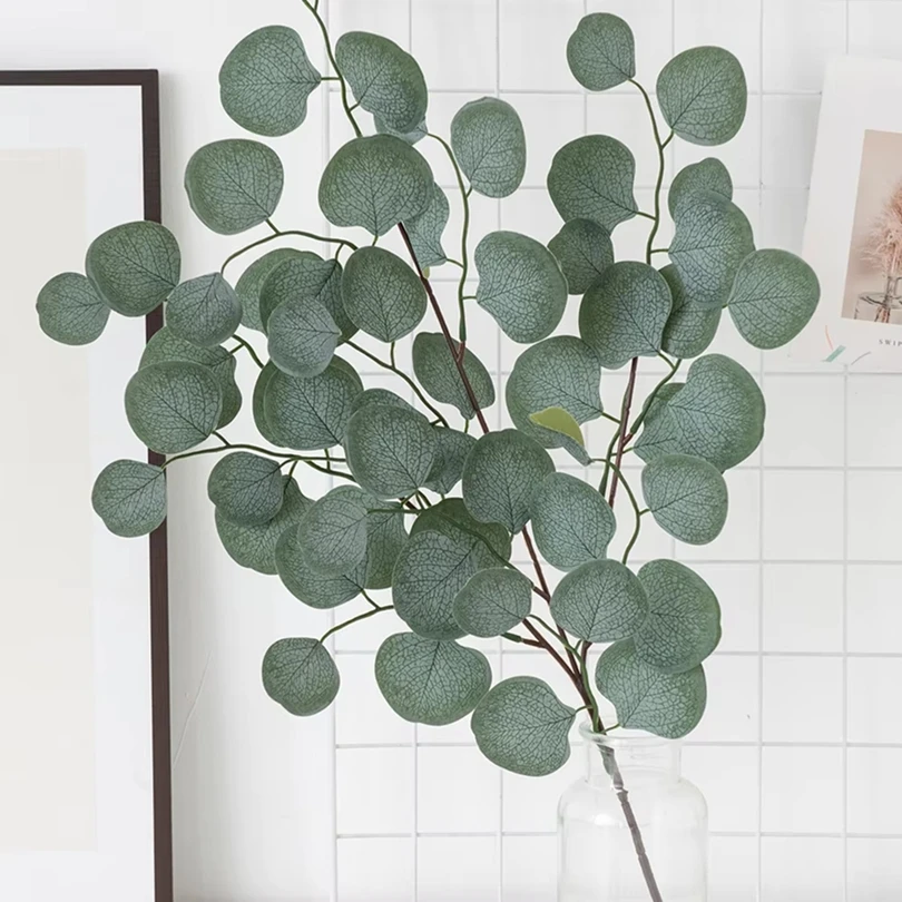 

Artificial Plants Eucalyptus Leaves Vine Christmas Vase Fillers Home Room Wedding Party Garden Rose Scrapbook Decorative Flowers