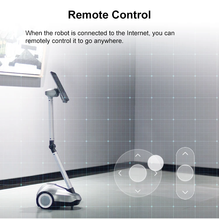 Manufacturing Smart Business Talking Video Working Interactive Auto Telepresence Robot For Sale