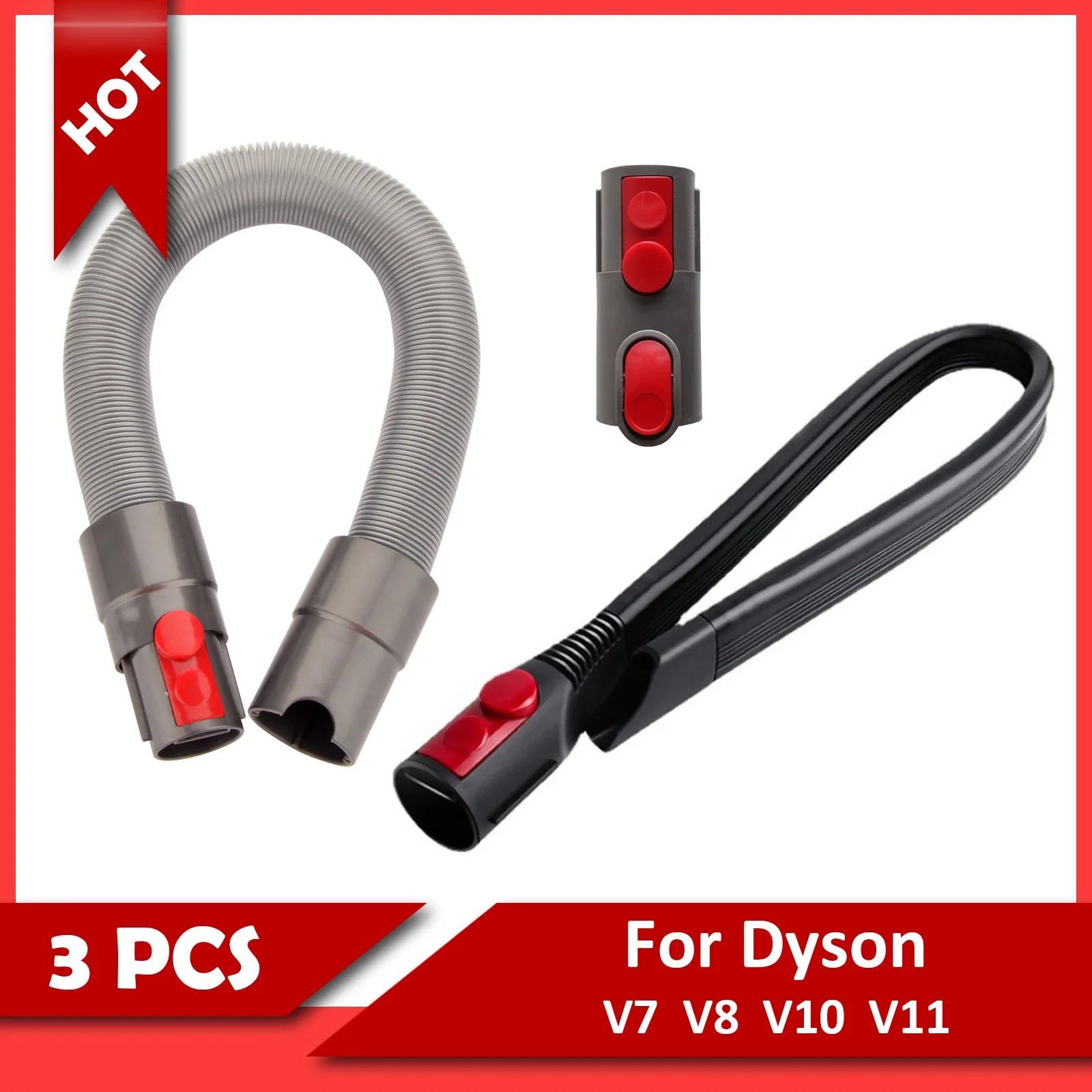 

For Dyson V11 V7 V8 V10 Vacuum Cleaner Replacement Flexible Crevice Tool Hose Attachments Accessories Set