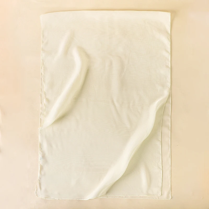 2023 neue Mode Sommer Frauen einfarbig Strand Schal Seide Schals Stirnband Weibliche Stirnband Wraps Sonnencreme Hijab Großhandel – Detail 28