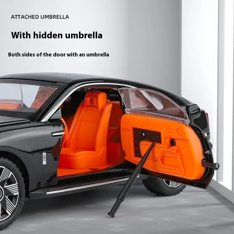 1:24 شبح الطاقة الجديدة دييكاست سيارة معدنية لعبة مجسمة نموذج الصوت والضوء التراجع مجموعة الصبي هدية