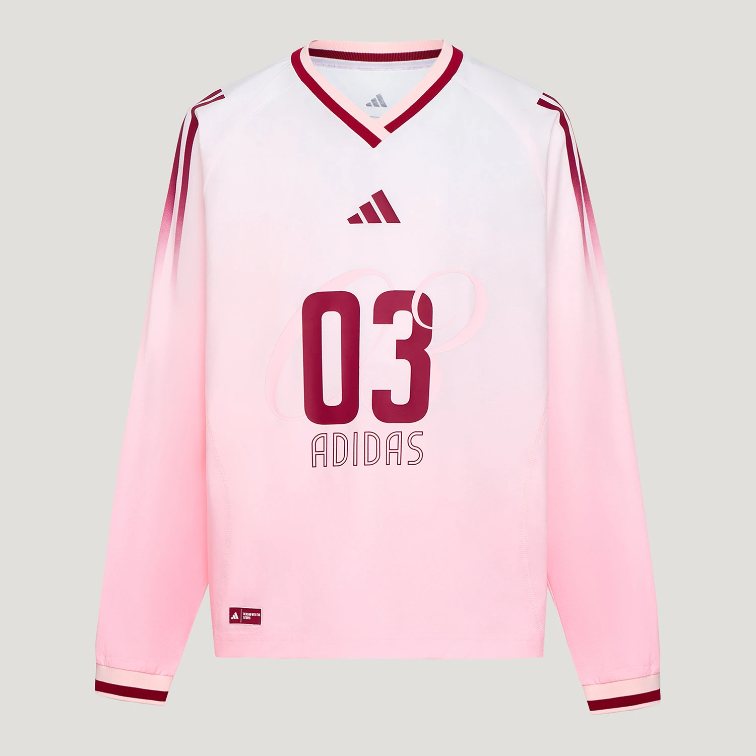 t-shirt-a-manches-longues-et-col-en-v-pour-enfants-authentique-classique-a-la-mode-ample-et-decontracte-adidas-le5449