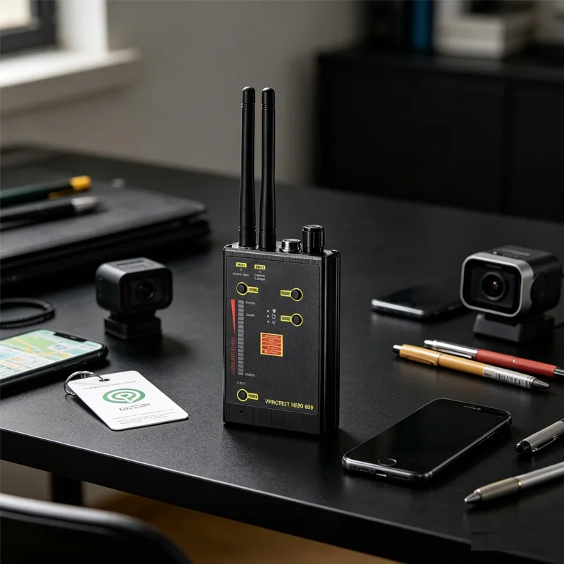 

New 009 RF Signal Detector German Design, Dual Antenna, Anti-Spy GSM Wi-Fi Bluetooth Hidden Camera Bug Magnetic Tracker Detector