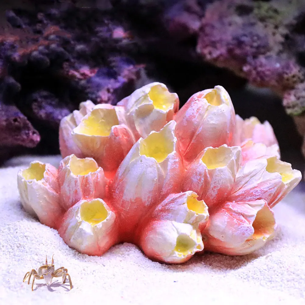 

Artificial Coral Reef naments Resin Material Safe Environmental Friendly Aquarium Decorations Fine Craftsmanship Realistic