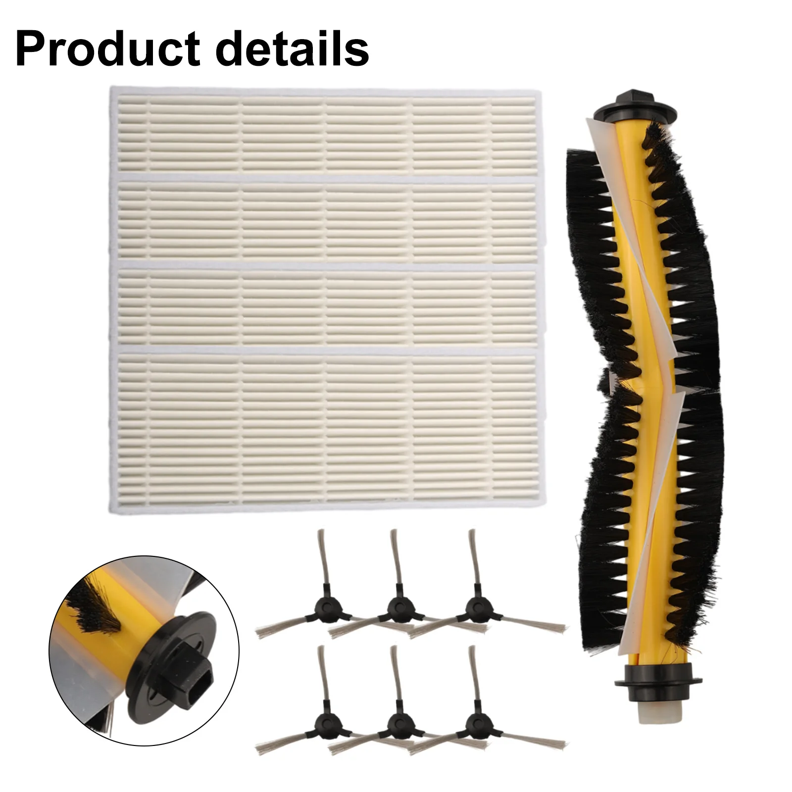 Enhanced Cleaning Performance with Vacuum Roller Side Brush Filter for Blaupunkt For Bluebot For XEASY BPK VCBB1XE