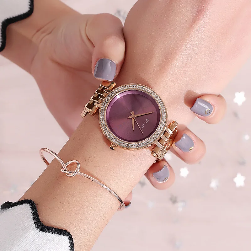 ساعة نسائية بحزام ستانلس ستيل، أنيقة وأنيقة، ساعة كوارتز عصرية للنساء، تصميم بسيط، ساعة يد للسيدات.